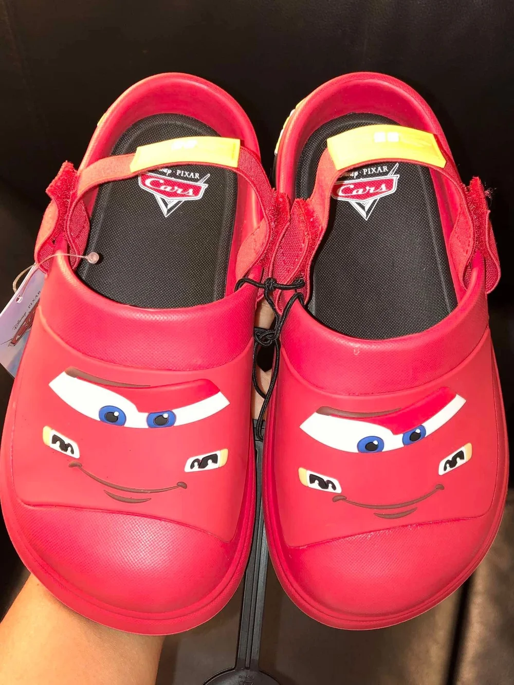 Disney Red Lightning McQueen Kids Slip-On Sandals